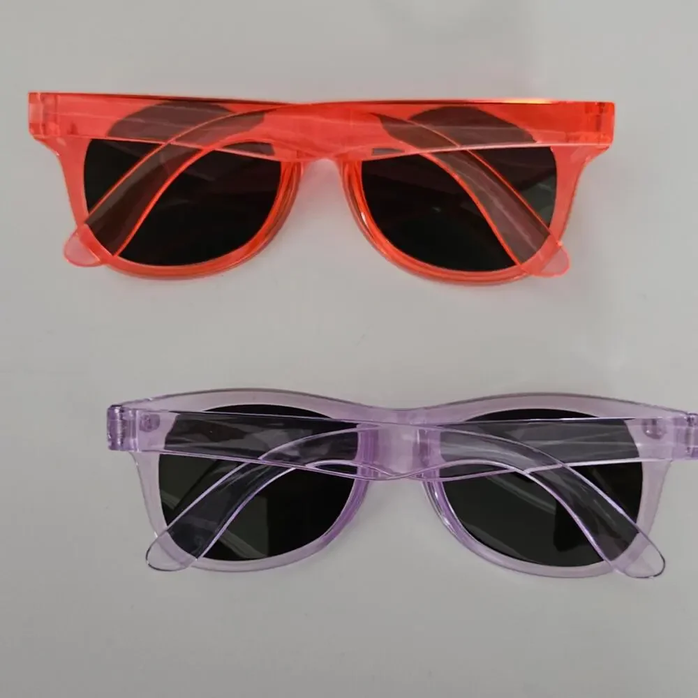 Kids Purple and and Watermelon Pink Neon Sunglasses Bundle